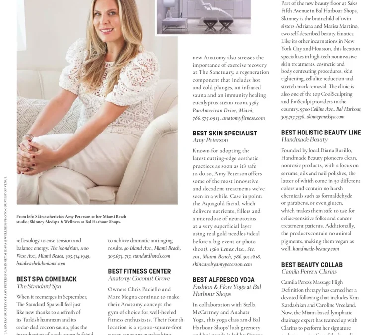 Modern Luxury Magazine: The Luxe List 2021, The Best Skin Specialist